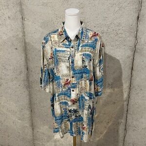 Vintage Campia Hawaiian Shirt | Y2K 90s Resortwear | Beach Vacation Button Up